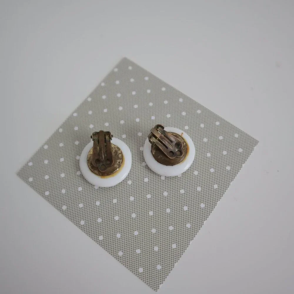 Vintage Floral Clip-on Earrings